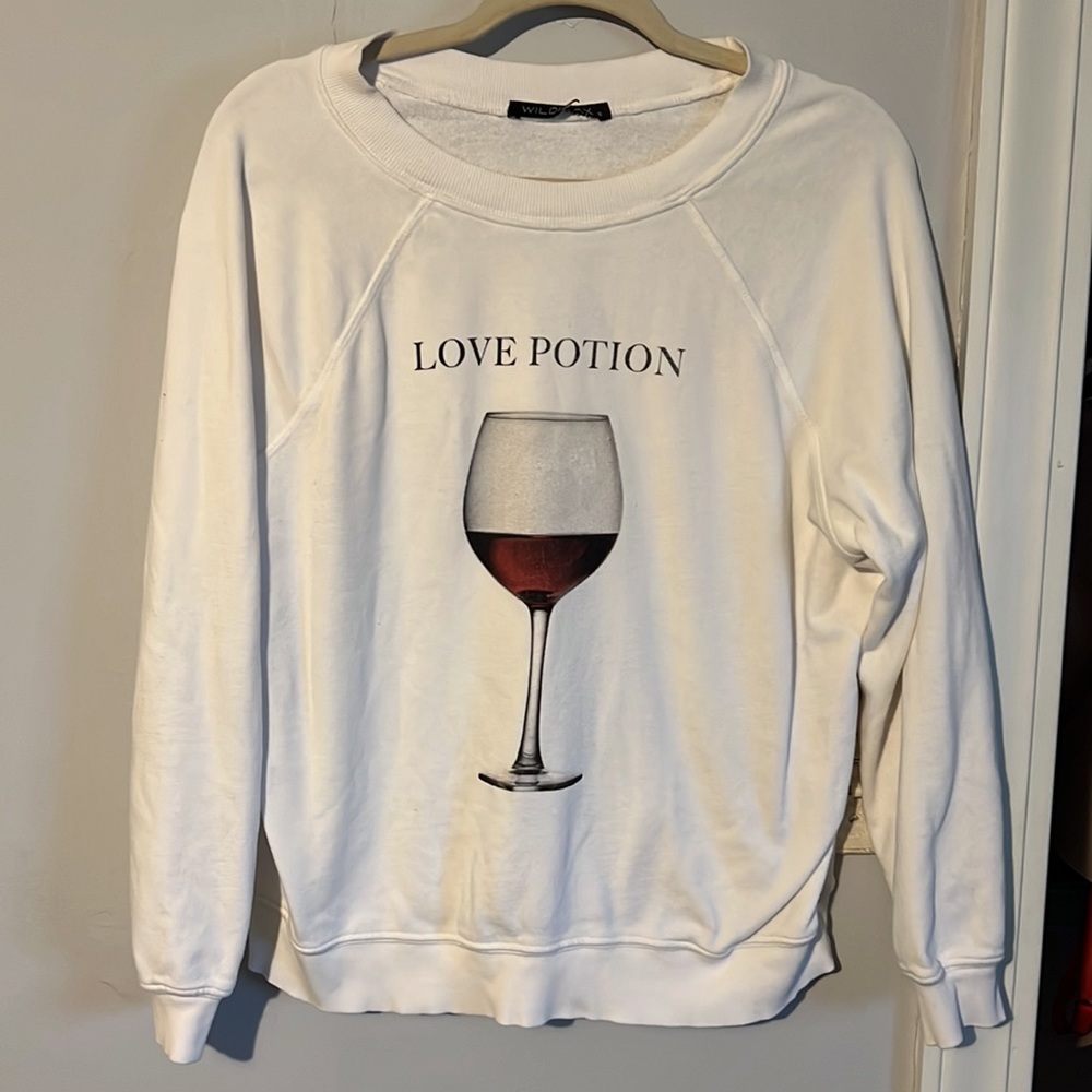 Wildfox Couture Love Potion Wine Sommers Sweater SMALL - Picture 2 of 11